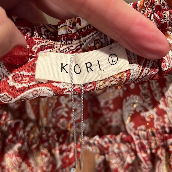 Kori America paisley bodysuit size large - Picture 3 of 8